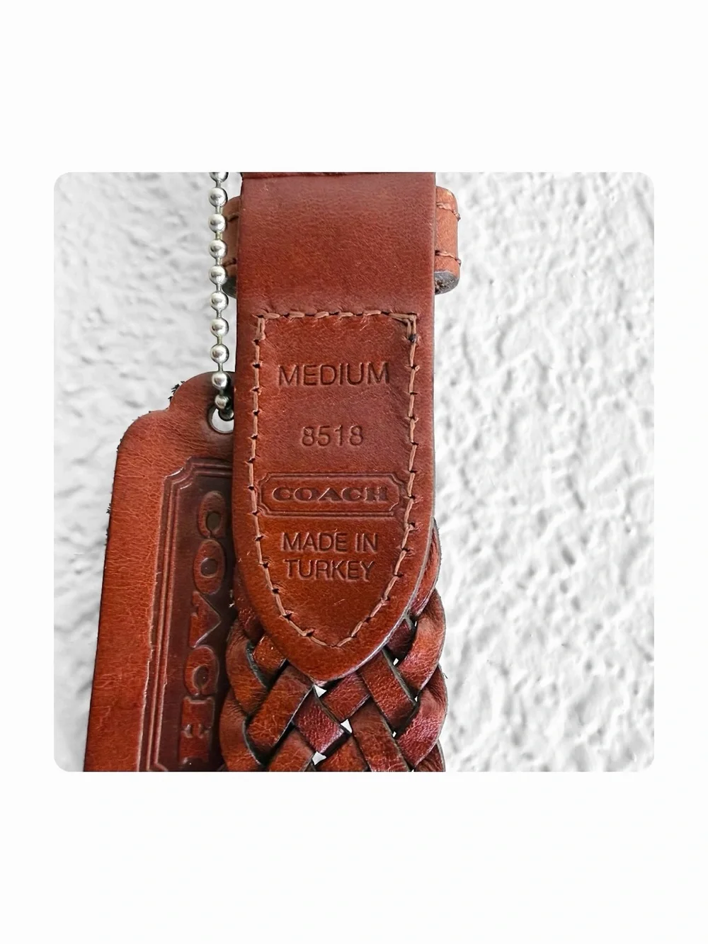 ★ Coach NWT Women’s Harness Buckle Bohemian Seasonal Staple Belt - Brown ★